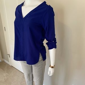 Royal blue H&M blouse